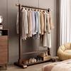 Clothes Rack Floor-Standing Bedroom Simple Indoor Clothes Hanging Rod Household Coat Rack Simple Modern Solid Wood Clothes Hanging Rack
