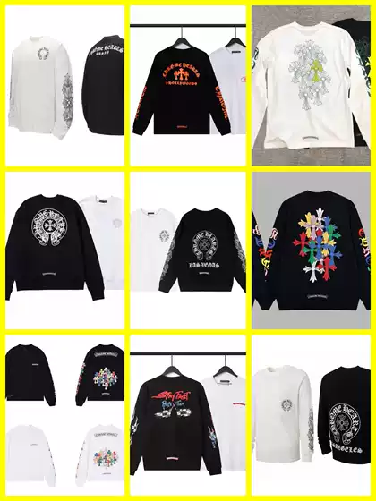 Cross-Border Exclusive Supply of Trendy Brand C-Kro Round-Neck Pullover Long-Sleeve Pure Cotton Unisex Couple's Loose Sweatshirt Collection