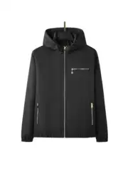 Men's Spring and Autumn New Jacket Trendy Hooded Large Size Windproof Jacket Youth Versatile In-Stock Dropshipping