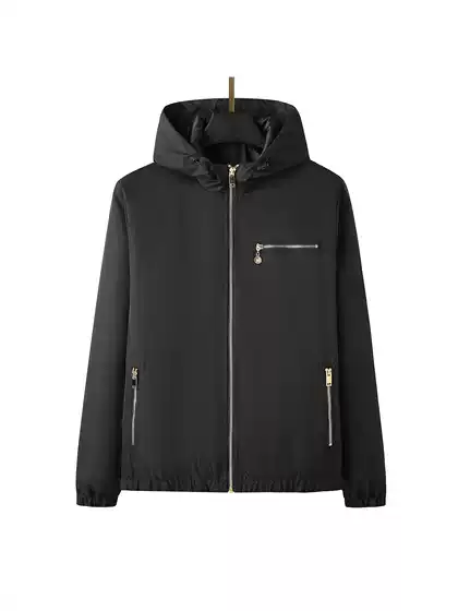 Men's Spring and Autumn New Jacket Trendy Hooded Large Size Windproof Jacket Youth Versatile In-Stock Dropshipping