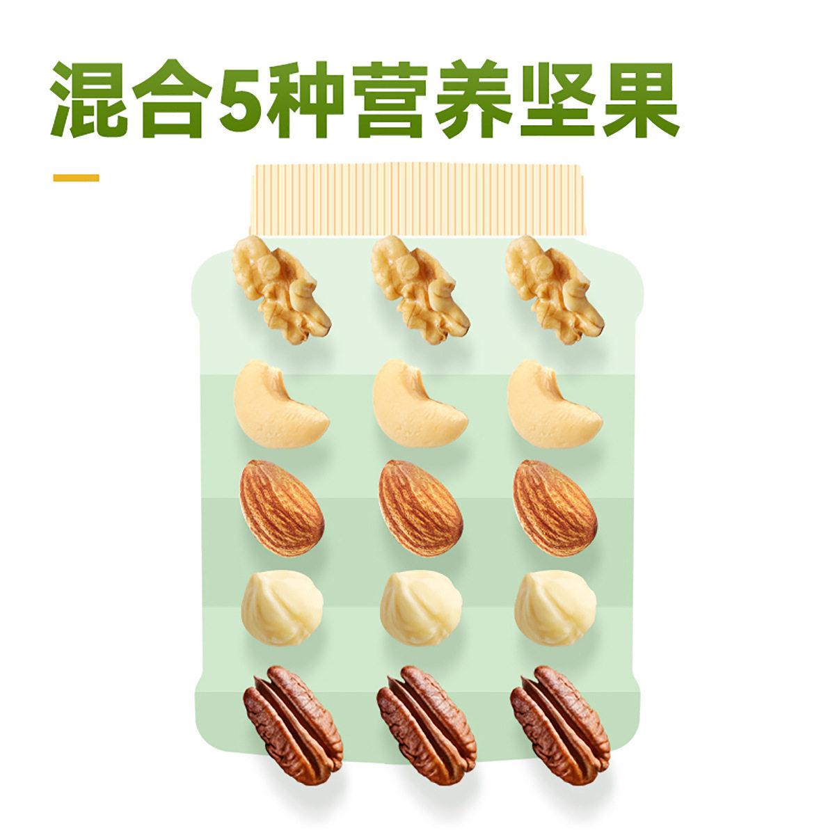 Wolong Mixed Nuts 500g Canned Daily Pure Nuts Dried Fruits Roasted Seeds and Nuts Mixed Pure Nuts