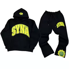 Cross-Border Personalized Street Syna Printed Pattern Sweatshirt Suit American Style New Versatile Hoodie Autumn and Winter