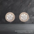 Rose gold [white diamond] earrings