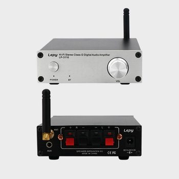 lepyHIFI Class 2.0 Stereo Digital Amplifier TPA3116 50 WX2 Bluetooth Home Class D Amplifier