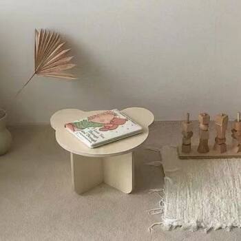 Wooden Small Table Household Small Apartment Small Round Table Coffee Table Decorative Ornaments Storage Table Kidsren's Handmade Table Study Table