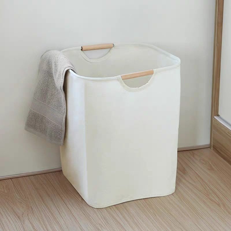 Japanese Style Simple Dirty Clothes Basket Folding Portable Fabric Dirty Clothes Basket Household Bedroom Bathroom Laundry Storage Basket Laundry Basket