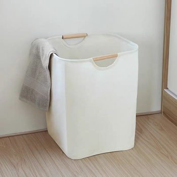 Japanese Style Simple Dirty Clothes Basket Folding Portable Fabric Dirty Clothes Basket Household Bedroom Bathroom Laundry Storage Basket Laundry Basket