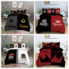 Crown Letter Cross-Border Three-Piece Couple Quilt Cover Valentine's Day Bedding Set Amazon Temu Export