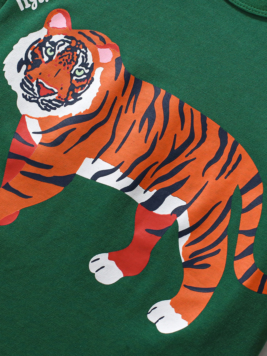 Grosir Set Anak Laki-laki Pabrik Sumber, Pakaian Anak Kartun Musim Panas, Set Anak Lengan Pendek Katun