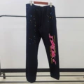 Black pink pants
