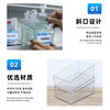 Oblique storage box transparent refrigerator shelf display supermarket display display box medical storage box finishing box medicine box