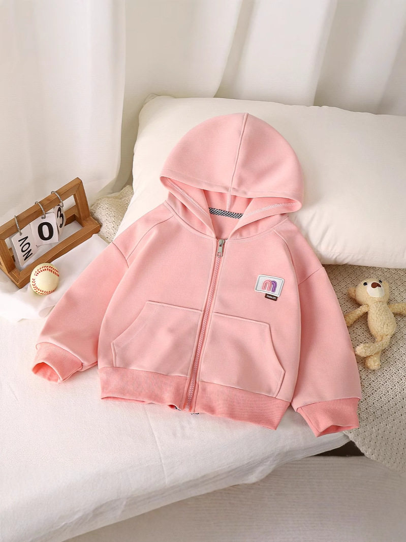 Children's Spring & Autumn Hoodie, New Long-Sleeve Zip-Up Style for Boys, Stylish Top for Girls, Big Kids Hooded Cardigan