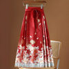 New Chinoiserie Improved Han Dynasty Skirt for Women 2025 Autumn and Winter New Hot Style Fashion Versatile Slimming Look Red Horse Face Skirt