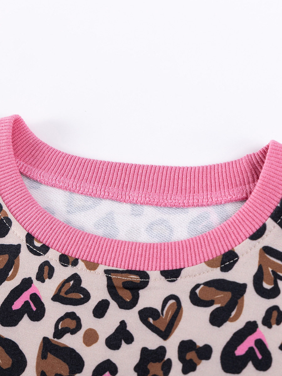 Ensemble fille manche longue automne, tenue enfant mignonne, tenue deux pièces automne bébé