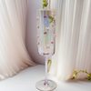 Customized Soda-Lime Glass Handmade Bow Champagne Glass C Style Hand-Pasted Bow Tall Glass