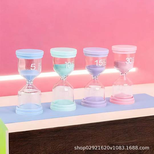 in stock quick-release glass hourglass timer student learning time management artifact wholesale processing printable logo