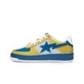 White blue yellow