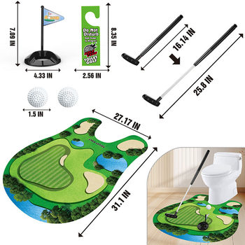 Cross-border Toy Toilet Golf Toilet Mini suit Leisure Entertainment Sports Toy Toilet Golf