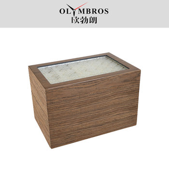 Customized Modern Fashionable Wooden Velvet Watch Box Ladies Jewelry Necklace DIY Compartment Storage Box