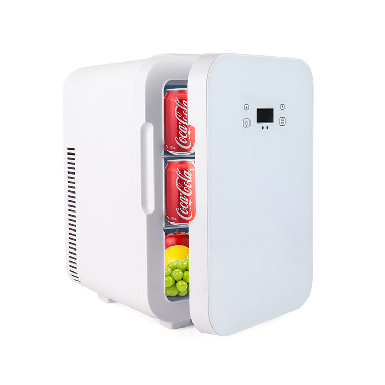 Cross-border 10L Car Digital Display Touch Screen Single-core Small Dormitory Household Refrigerator Mini Cold and Warm Refrigerator