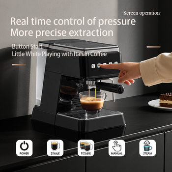 Cross-Border Italian Semi-Automatic Coffee Machine High-Pressure Extraction Household Espresso Machine Milk Froth Pump Coffee Machine