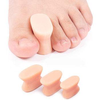 I-Shaped Toe Separator for Men and Women, Hallux Valgus Pad, Big Toe Separation Correction Pad, Silicone Foot Clip Corrector
