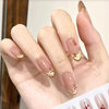 Sweetheart Cat Eye Handmade Nails, High-End Spring/Summer Hot Style, Ice Transparent, Ins-Style, Gentle and Whitening Manicure