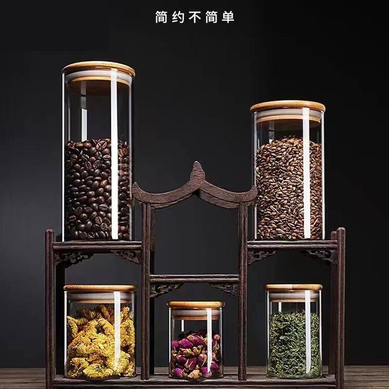 Glass Sealed Jar Food Grade Milk Powder Snack Cereal Tea Storage Transparent Kitchen Noodle Storage Jar