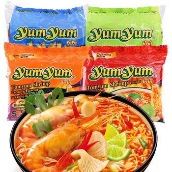 Imported from Thailand, Yangyang Brand Songkhla Instant Noodles, Spicy and Sour Shrimp Flavored Soup Instant Noodles, Thai Instant Noodles
