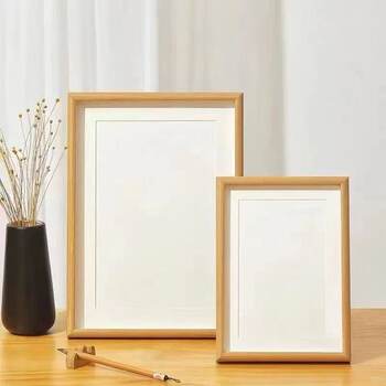 Hollow Tempered Glass Photo Frame Standard Book Calligraphy Calligraphy and Painting Stereo Cut Out 678inch A43 Wooden Picture Frame Ornaments Wholesale