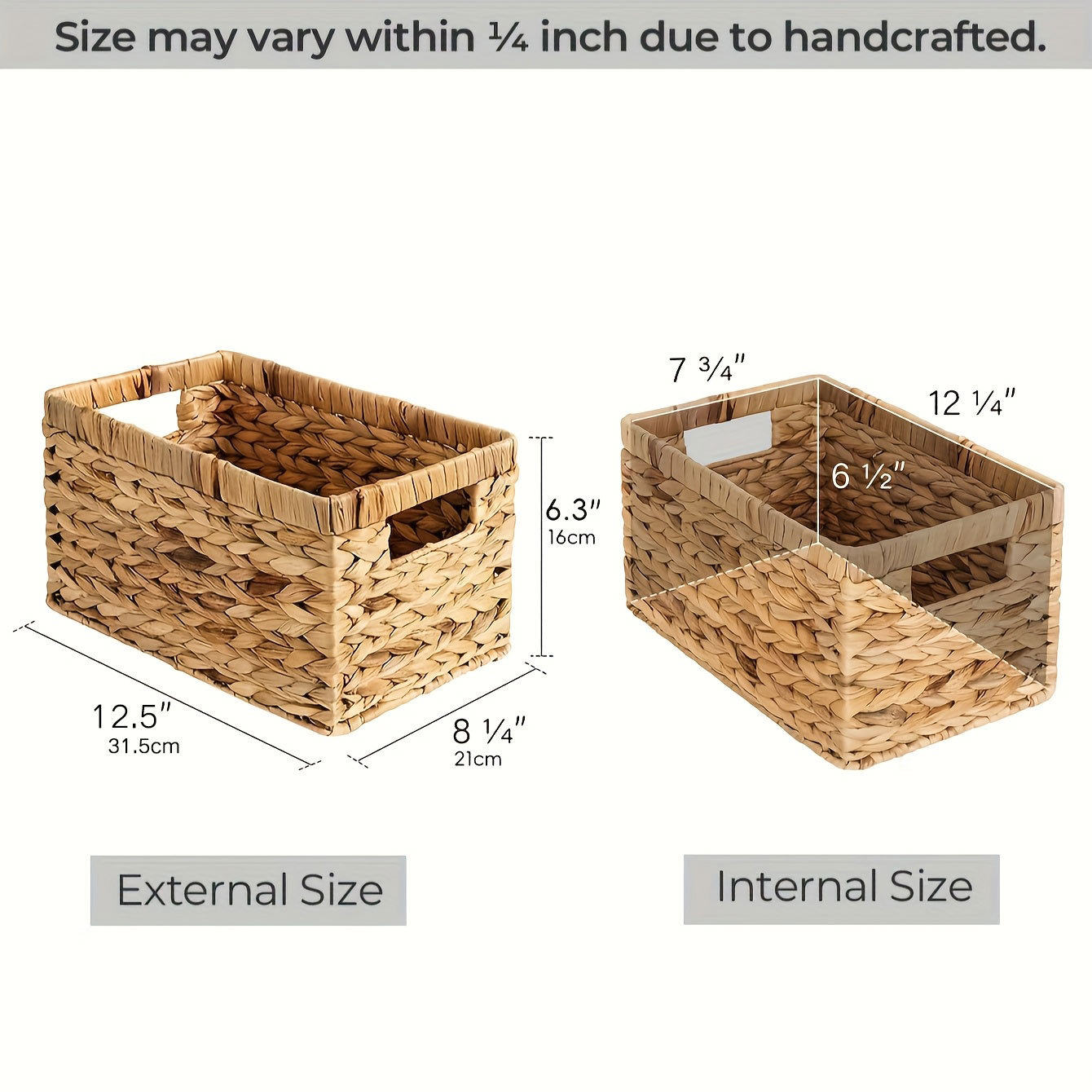 Cross-Border Delivery of Gourd Grass Woven Storage Basket Rattan Storage Basket Kitchen Bedroom Desktop Coffee Table Cabinet Storage Basket
