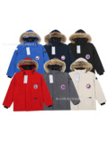 Внешняя торговля big goose new 08 classic expedition couple утепленный холодостойкий пуховик средней длины Parker tooling из волчьего меха