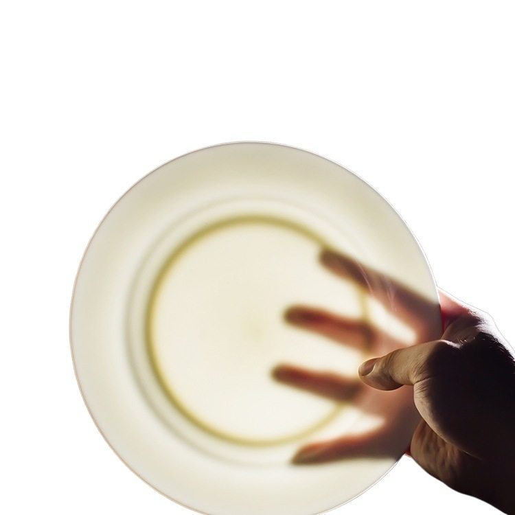 Plate Household Dish Plate White Deep Plate Pure White Bone China Tableware Hotel Simple Ceramic Plate Dinner Plate Porcelain Plate Round Plate