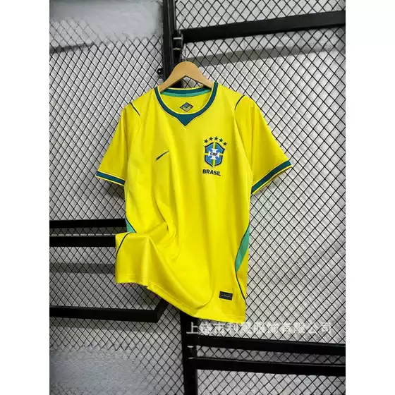2526 Brazil Team Brazil World Cup Football Uniform National Team Home and Away Jerseys Short-Sleeved T-Shirts Cross-Border Shipping
