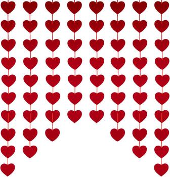 Wedding Room Gauze Non-woven Fabric Flag-pulling Felt-pulling Flower Valentine's Day Wedding Room Decoration Peach Heart Curtain