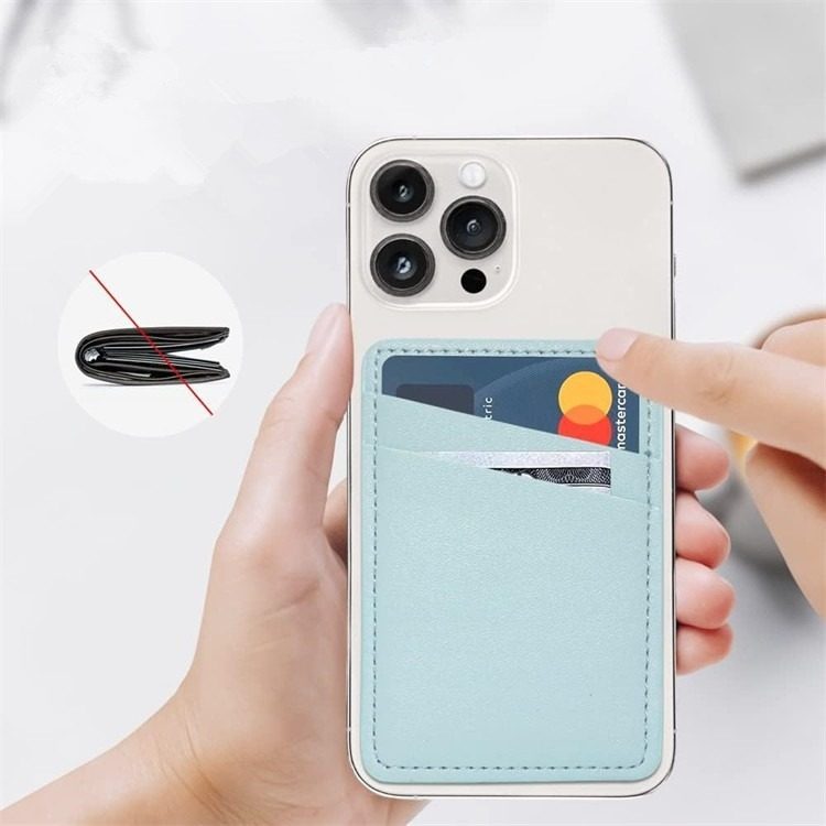 Simple Solid Color Phone Back Sticker Dual Sim Card Holder Manufacturer In-Stock Card Holder Can Add Logo Access Card