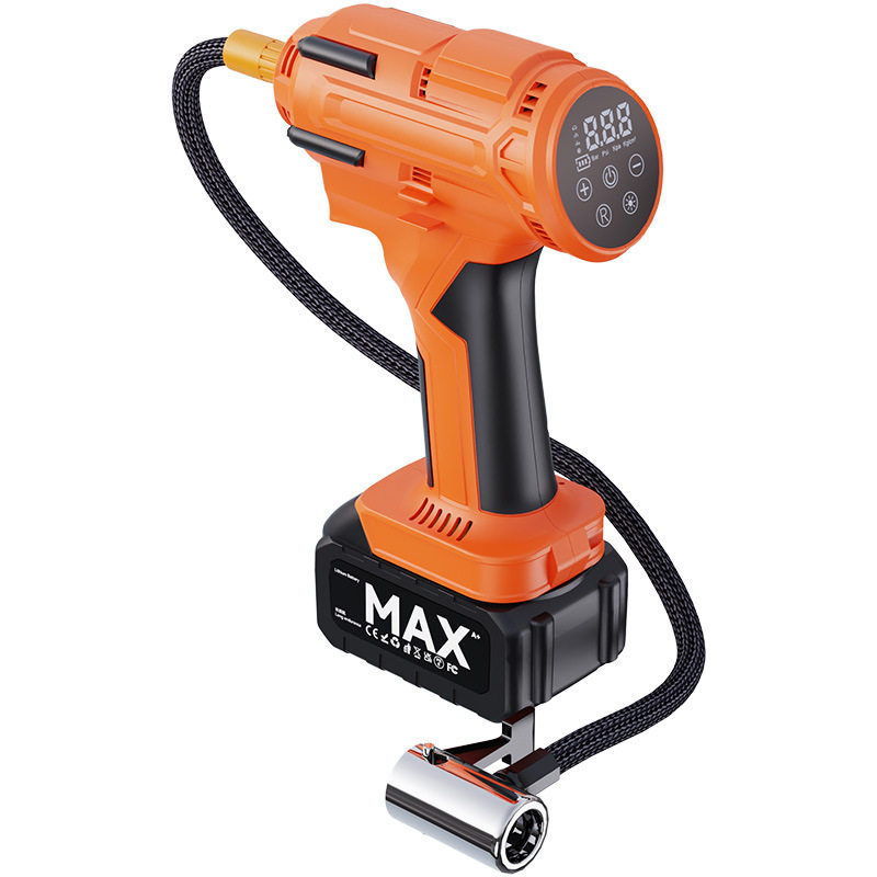 Portable tire inflation pump wireless lithium battery high-power air pump intelligent digital display detection tire pressure cross-border hot sale