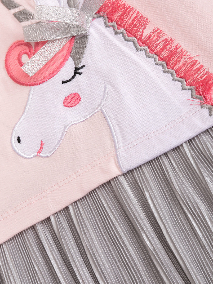 Abito bambine, nuovo abito bambini maglia patchwork autunno manica lunga