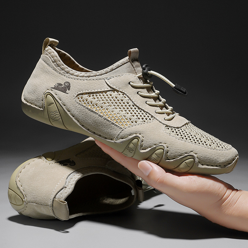 Giày Thể Thao Nam Chất Liệu Da Bò Big Size Ngoại Cỡ Hàng Mùa Hè