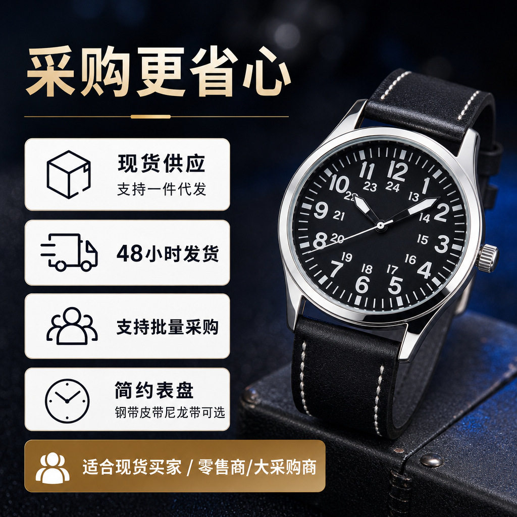 Men's Fashion Business Belt Waterproof Quartz Watch Boys Student Canvas Bag Watch Multi-Functional Luminous Men's Watch
