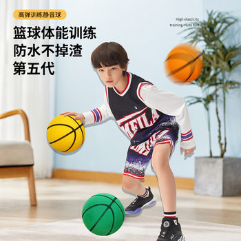 New Flocked Ultra-High Elastic Silent Basketball Waterproof Non-Shedding Elastic Ball Children's Toy Silent Ball Fifth Generation