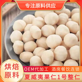 Australian Macadamia Nuts Raw Materials Manufacturer Dried Fruit Source Wholesale Shell-Less Bulk Large Particles