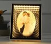 Light luxury LED tunnel light photo frame table multifunctional mirror plus photo studio ornaments home decorations wholesale