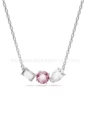 Pink crystal necklace