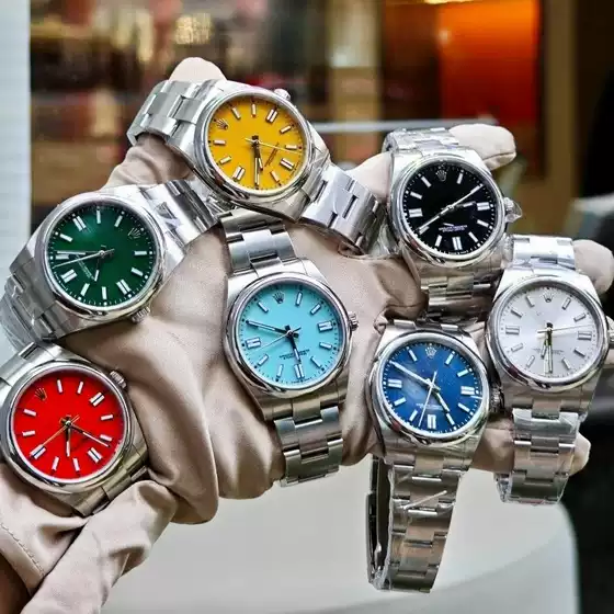 Cross-Border Men's Watch Light Luxury Casual Simple Quartz Watch Candy Color Plate Women's Watch Fashion Business Steel Band Men's Watch