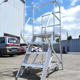 Aluminum Alloy Mobile Platform Ladder Widened Thickened Pedal Mobile Climb Platform Industrial Maintenance Workshop Storage Supply