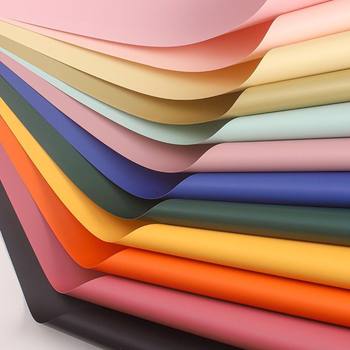 Korean Style Pure Color Paper Flower Wrapping Paper Macaron Single Color Ouya Paper Rose Bouquet Wrapping Paper Flower Art Flower Shop