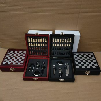 Red Wine Wine Set Red Wine Bottle Opener Wine Stopper Wine Pourer Wine Ring Gift Box Wooden Box Wine Packaging