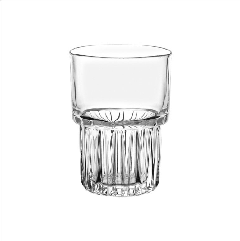 Thickened Glass Whisky Creative Cocktail Wine Glass Beer Glass Water Cup Coffee Cup Vintage Vertical Pattern Cup