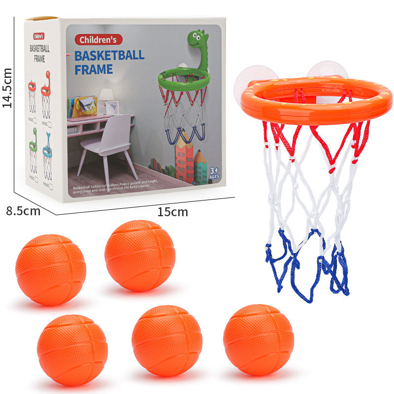 跨境婴儿浴室篮球 戏水吸盘洗澡投篮篮球框 宝宝儿童洗澡趣味玩具